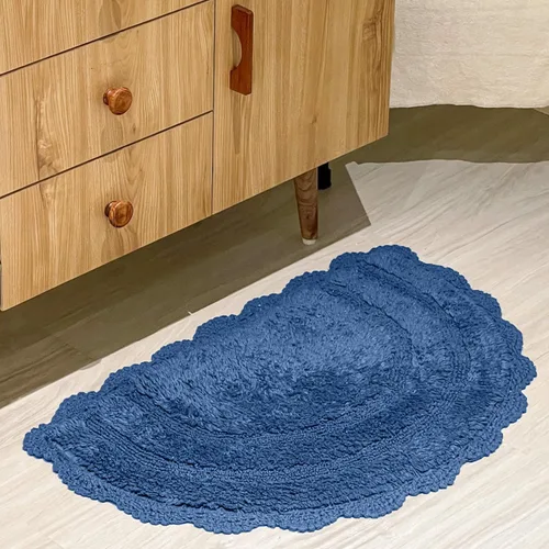 Vista 34 de Chardin home Alfombra de baño de ganchillo beige, alfombra de baño ovalada 100% algodón con borde de ganchillo artesanal hecho a mano, alfombra