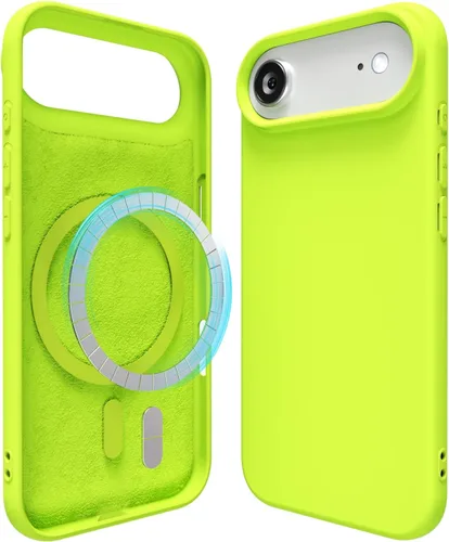 Vista 147 de oakxco Funda de silicona para iPhone 12 Pro Max, magnética, compatible con carga inalámbrica Magsafe, cubierta protectora de goma suave y delgada