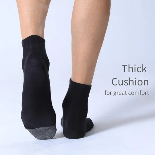 Vista 5 de FITRELL Paquete de 6 calcetines deportivos acolchados para hombre, calcetines deportivos para correr, 7-99-1212-15