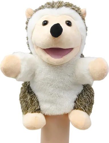 Vista 8 de Marionetas de mano, títeres de oso, marionetas de mano de animales de 10 pulgadas para niños, marioneta de mano para niños pequeños de 1 a 3 años
