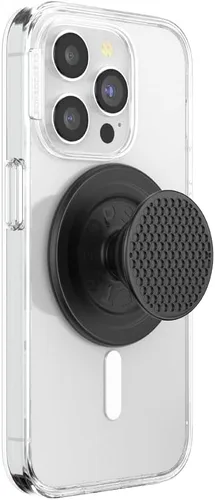 Vista 19 de Agarre para teléfono PopSockets con soporte expansible, agarre adhesivo - aluminio negro