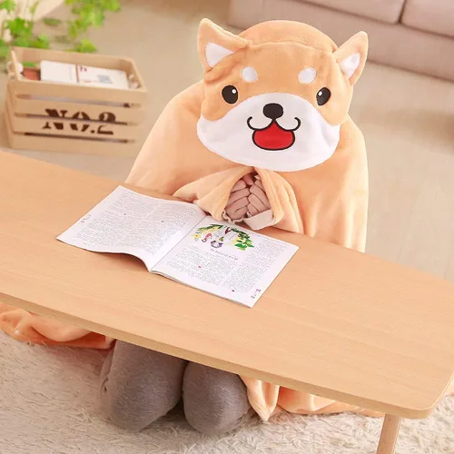 Vista 7 de Coriresha - Sudadera con capucha para niños, estilo perro, con orejas de perro en 3D y cola de perro, manga larga