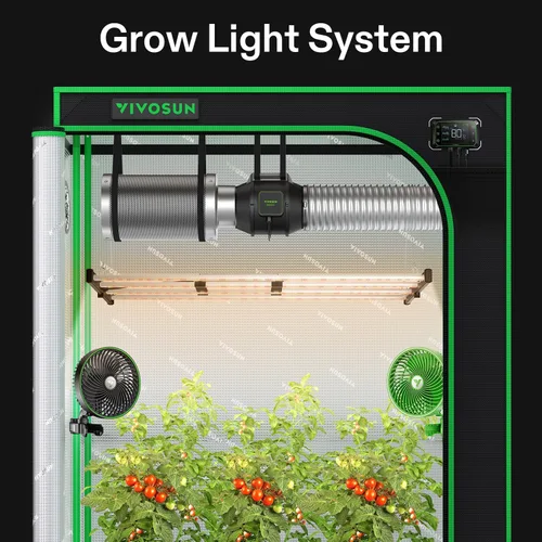 Vista 2 de Vivosun VSFL3000 Luz de Cultivo LED de Barra, Luz de Crecimiento para Plantas de 300W 4 Barras, Plegable y Regulable, Espectro Completo con Luz