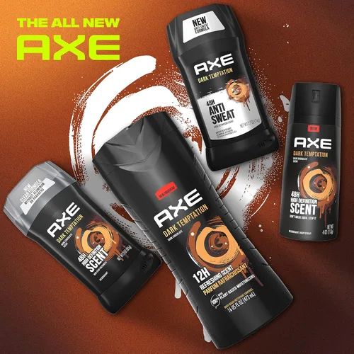 Vista 6 de AXE Barra Antitranspirante para Hombres para Frescura de Larga Duración Dark Temptation Aroma Fresco Todo el Día Desodorante Antisudor para Hombres
