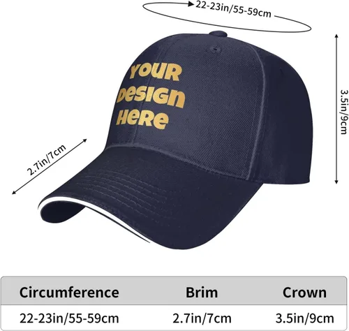 Vista 7 de Sombreros personalizados Diseña tu propio sombrero de camionero Texto o logotipo o imágenes Gorra de béisbol para hombre o mujer Regalos