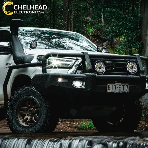 Vista 8 de Chelhead Luz LED ámbar DRL de 45 W, impermeable, 65 W, cada cápsula, compatible con camiones, Tacoma Bronco, tractor, Polaris Can Am X3 UTV