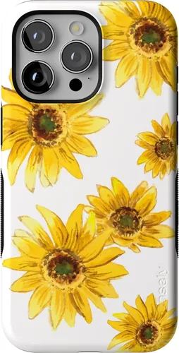 Vista 11 de Funda Casely para iPhone 15 Pro Max Todas las sonrisas Adhesivo de cara sonriente Compatible con MagSafe Diseño protector audaz