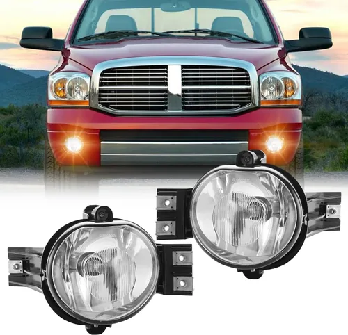 Vista 10 de Conjunto de luces antiniebla de repuesto para 2002-2008 Ram 1500, 2003-2009 Ram 2500, 2003-2010 Ram 3500 camioneta pickup, 2005-2006 Durango