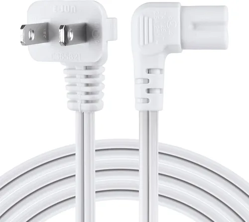 Vista 4 de Cable de alimentación C7 de 1.5 pies para impresora de TV, proyector