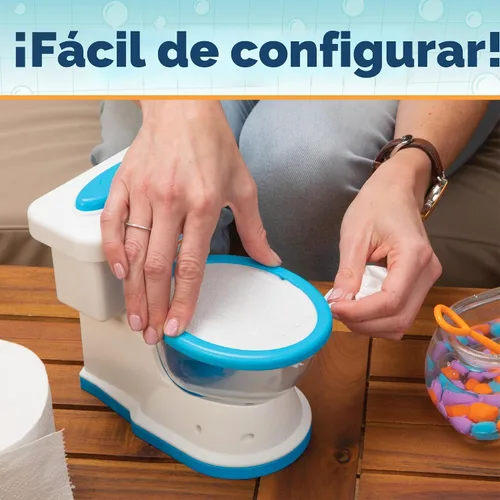 Vista 4 de Juegos de mesa Dont Flush The Fish para niños, juegos de mesa para la noche de juegos familiares para niños y adultos, divertido juego