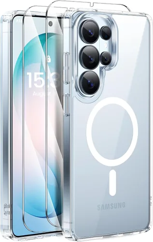 Vista 34 de Funda magnética fuerte para iPhone 12 Pro Max [Protección de grado militar de 10 pies] Compatible con MagSafe, funda protectora a prueba de golpes