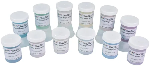 Vista 3 de Sax, set de 12 esmaltes mágicos de cristal para uso escolar y manualidades, varios colores, envases de 4 onzas