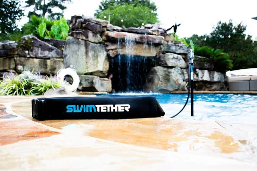 Vista 3 de Swim Tether ST1 Compact Swim Spa & Therapy Pool Trainer - Sistema de cinturón de natación estacionario para espacios controlados - Sensación