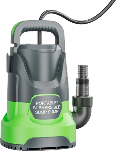 Vista 10 de Bomba de sumidero 1.2HP Bomba de agua sumergible, alto flujo Lemon Yellow