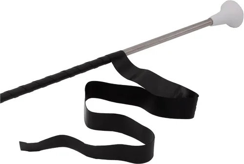 Vista 7 de Baton de Marcha Giratorio MVG de 28 pulg, de acero inoxidable con extremos de goma mini, eje de 3/8 con cinta para bailar. Baton para adultos.