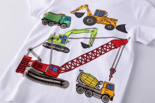 Vista 5 de Conjunto corto de ropa de verano para niños pequeños, de algodón Bs20-tz51