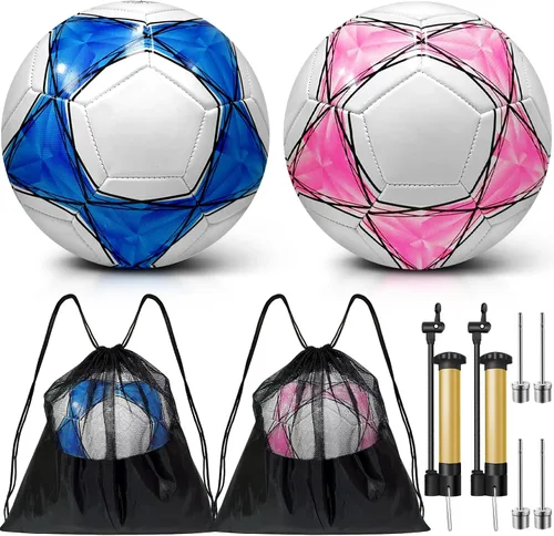 Vista 11 de Paquete de 2 pelotas de fútbol desinfladas con bomba para caja de zapatos de Navidad, tamaño de embalaje 3, tamaño 4, tamaño 5 artículos, ofertas a
