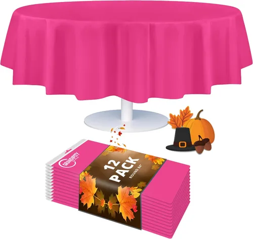 Vista 22 de Mantel de plástico de alta calidad - 54 in. x 108 pulgadas. Grandipity - Mantel rectangular (6 y 12 unidades), Agua (Aqua)