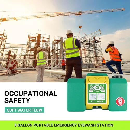 Vista 3 de Estación de lavado de ojos portátil - Estación de lavado de ojos 2026 con certificación ANSI aprobada por OSHA, estación de lavado de ojos