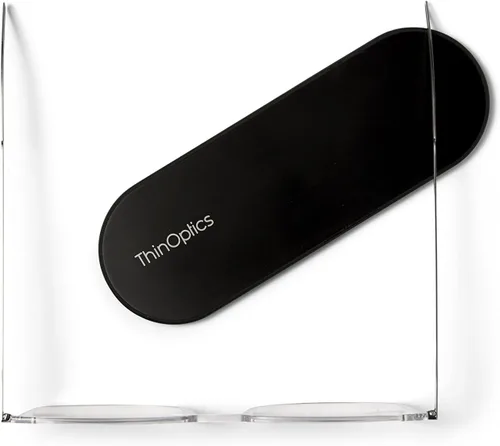 Vista 4 de ThinOptics Gafas de lectura unisex para adultos, estuche regular / rectangular transparente, 2.00 US Funda regular/rectángulo transparente