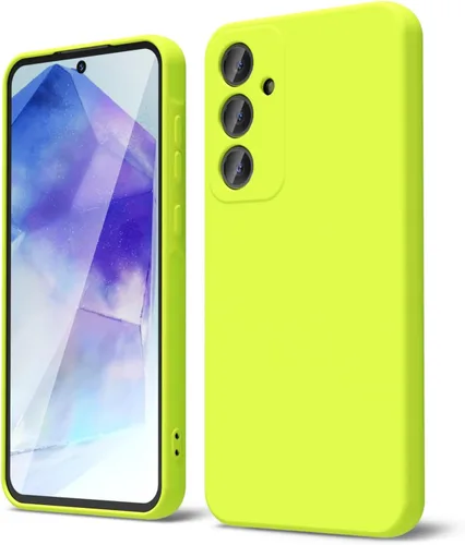 Vista 28 de oakxco Funda para teléfono Samsung Galaxy A12 con agarre de silicona líquida, linda delgada fina suave cubierta de gel de goma TPU lisa para mujeres
