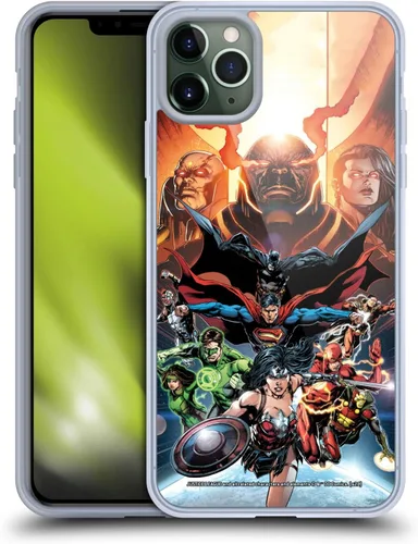 Vista 194 de Head Case Designs Funda de gel con licencia oficial de la Liga de la Justicia DC Comics #10 Darkseid War Comic Book Cover