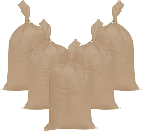 Vista 10 de AK TRADING CO. Sacos de arena de polietileno de 14 x 26 pulgadas con protección UV y lazos integrados, barrera de agua de inundación, bolsas de Verde
