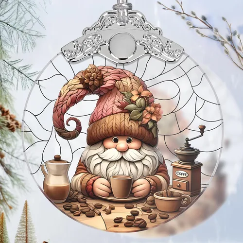 Vista 10 de Ornamento de Hada de Vidrio Emplomado de Navidad - Decoración para el Hogar - Ideas de Regalos Navideños - Intercambio de Regalos - Hada Hermosa