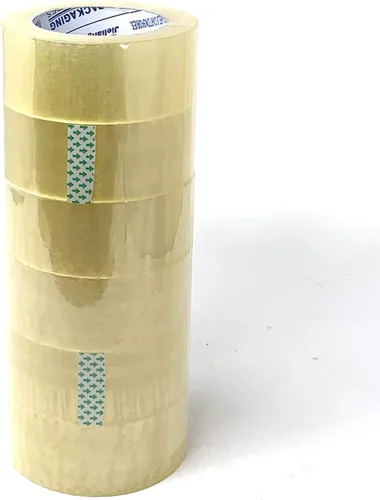 Vista 4 de Allgala Paquete de valor de cinta de embalaje de sellado de cartón resistente, transparente (4 rollos) 3 "x110-TP10003