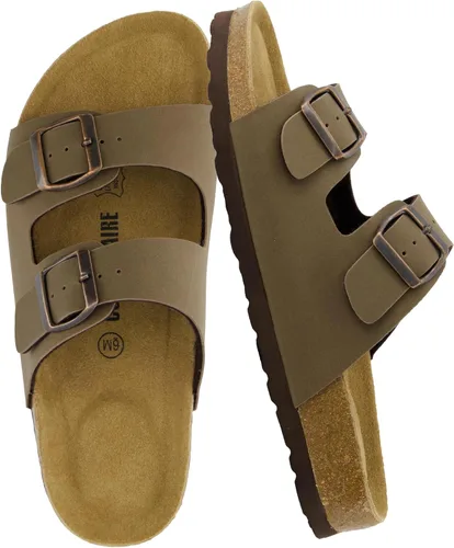 Vista 34 de CUSHIONAIRE Lane Cork Slide Women's Sandals, Comfortable Sandals for Women Negro