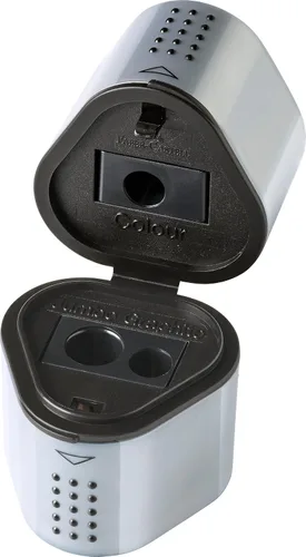 Vista 3 de Faber-Castell Caja Sacapuntas Trio Grip 2001 Plata