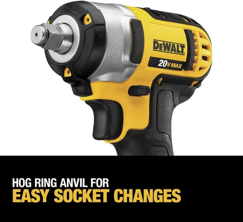 Vista 10 de DEWALT DCF883M2 - Kit de llaves de impacto con llaves de cordón curvo, 3/8 de pulgada, iones de litio, 20 voltios máx.