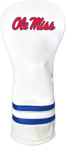 Vista 41 de Team Golf NCAA Funda para Cabeza de Palo de Golf Fairway Vintage Blanca, Diseño que se Ajusta a la Forma, Diseño Retro