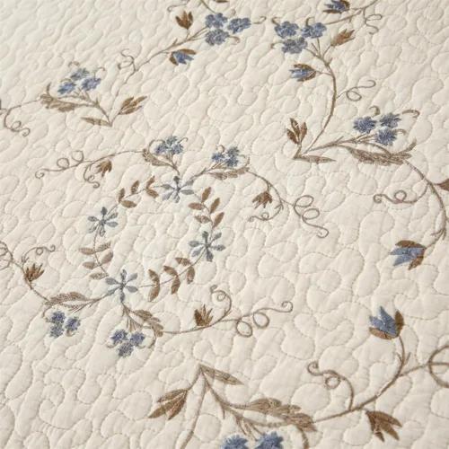 Vista 95 de Mixinni - Juego de colcha reversible de 2 piezas, tamaño individual, color beige, con patrón bordado elegante, juego de edredón y funda de almohada