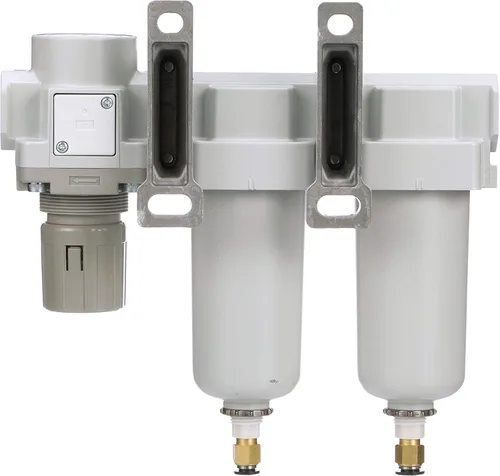 Vista 5 de PneumaticPlus SAU430-N06DG-MEP Sistema de secado de aire de tres etapas Filtro de aire de partículas, filtro coalescente, regulador de presión