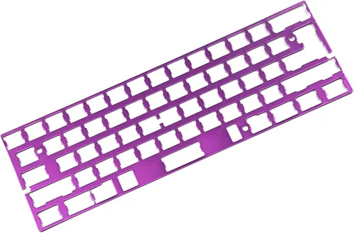 Vista 13 de YMDK Placa de aluminio anodizado universal de posicionamiento placa placa soporte ISO ANSI para GH60 PCB 60% teclado DIY