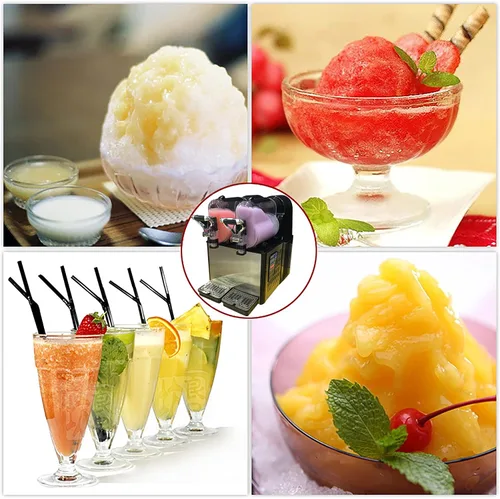 Vista 2 de Commercial and Home Slushy Machine,Commercial Slushy Machine Ice Cream Frozen Drink Maker,Juice Smoothie Margarita Frozen Drink Machine Ice Slush