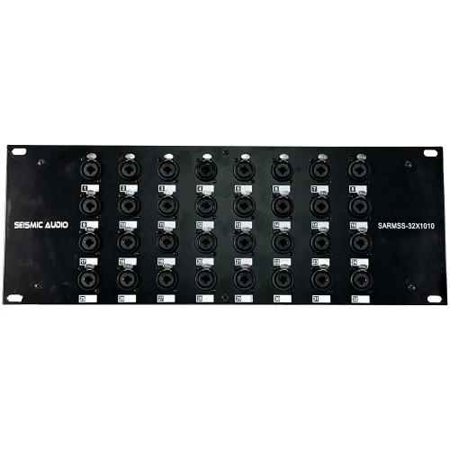 Vista 2 de Seismic Audio - SARMSS-32x1010-32 Canales XLR TRS Combo Splitter Snake Cable - Dos troncos XLR de 10