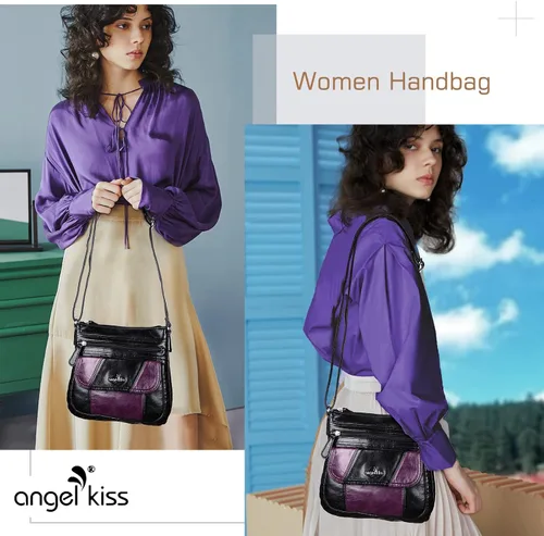 Vista 2 de Bolsos bandolera Angel Kiss para mujer de piel sintética con correa ajustable
