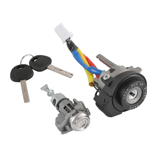 Vista 8 de Juego de cilindros de bloqueo completo con llave compatible con Hyundai Sonata 2009-2014 Ignition Switch Lock Cylinder and Door Lock Cylinder