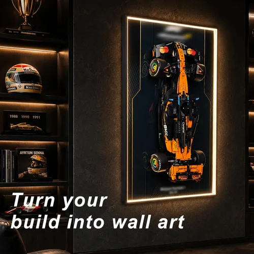Vista 6 de Pantalla de pared con luz LED para Lego Technic 42228 McLaren MCL39 C