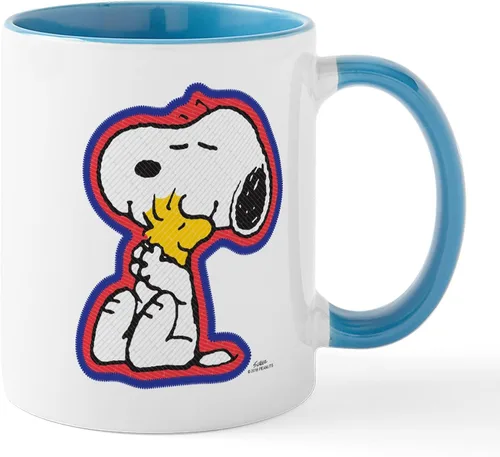 Vista 29 de CafePress Snoopy Mom Hug Mugs Taza de café de cerámica de 11 oz (11.0 fl oz)