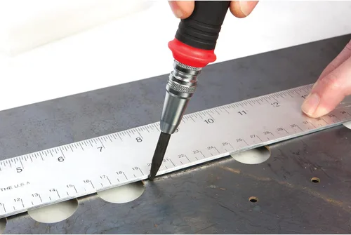 Vista 2 de Performance Tool Punzón central automático W7550 HD - Herramienta precisa y duradera para marcar y perforar materiales, negro