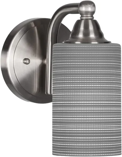 Vista 75 de Toltec Lighting Paramount - Aplique de pared de 1 luz, lámpara de pared para interiores, regulable, compatible con LED de base media, acabado