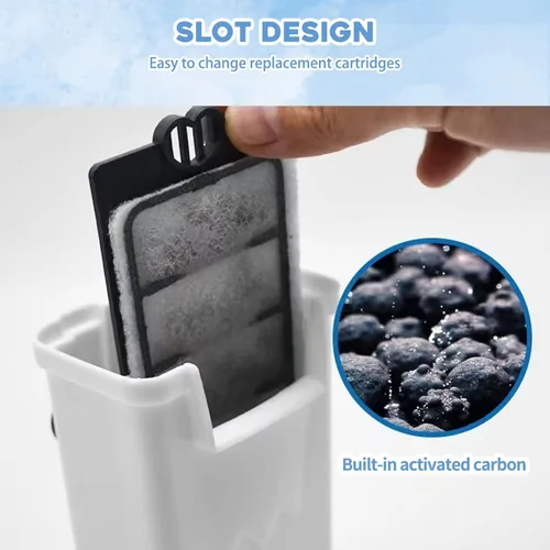 Vista 5 de Moonorange Paquete de 10 Placas de Repuesto para Filtro de Acuario, Esponjas de Filtro para Tanque de Tortugas, Adecuadas para Filtro de Bajo Nivel