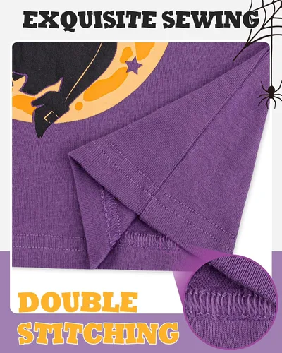 Vista 3 de KOBERO Pijamas de Navidad para niños y niñas de 18 meses-12 años, ropa de dormir 100% algodón