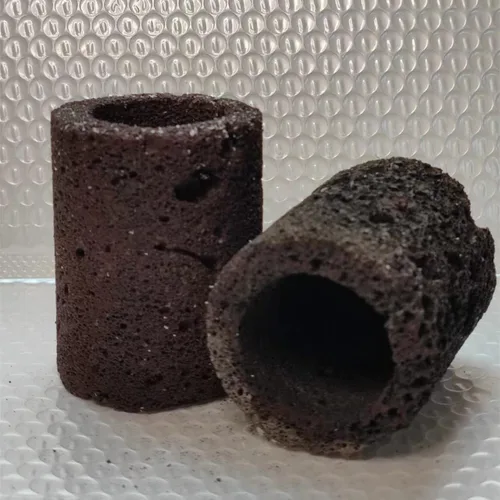 Vista 2 de Maceta para suculentas, mini maceta volcánica gris de 2.6 pulgadas, paquete de 2