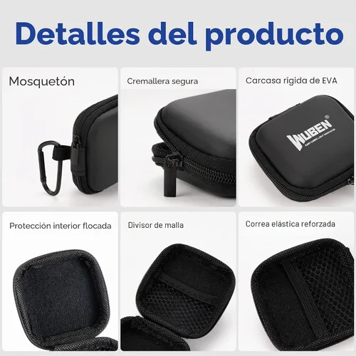 Vista 3 de WUBEN Funda de linterna G5, EDC portátil mini bolsa de la linterna, 2.953 Negro (caja G5)