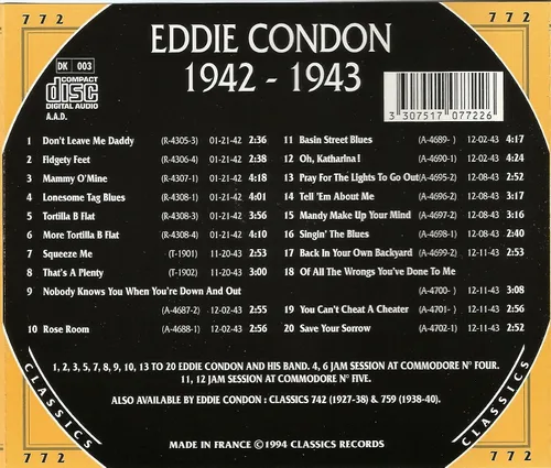 Vista 2 de Eddie Condon 1942-1943