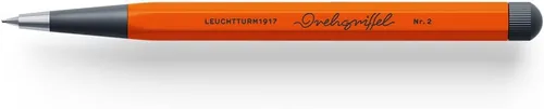 Vista 4 de LEUCHTTURM1917 - Lápiz mecánico Drehgriffel - Lápiz de escritura recargable con plomo de grafito HB de 0.7 mm (albaricoque)